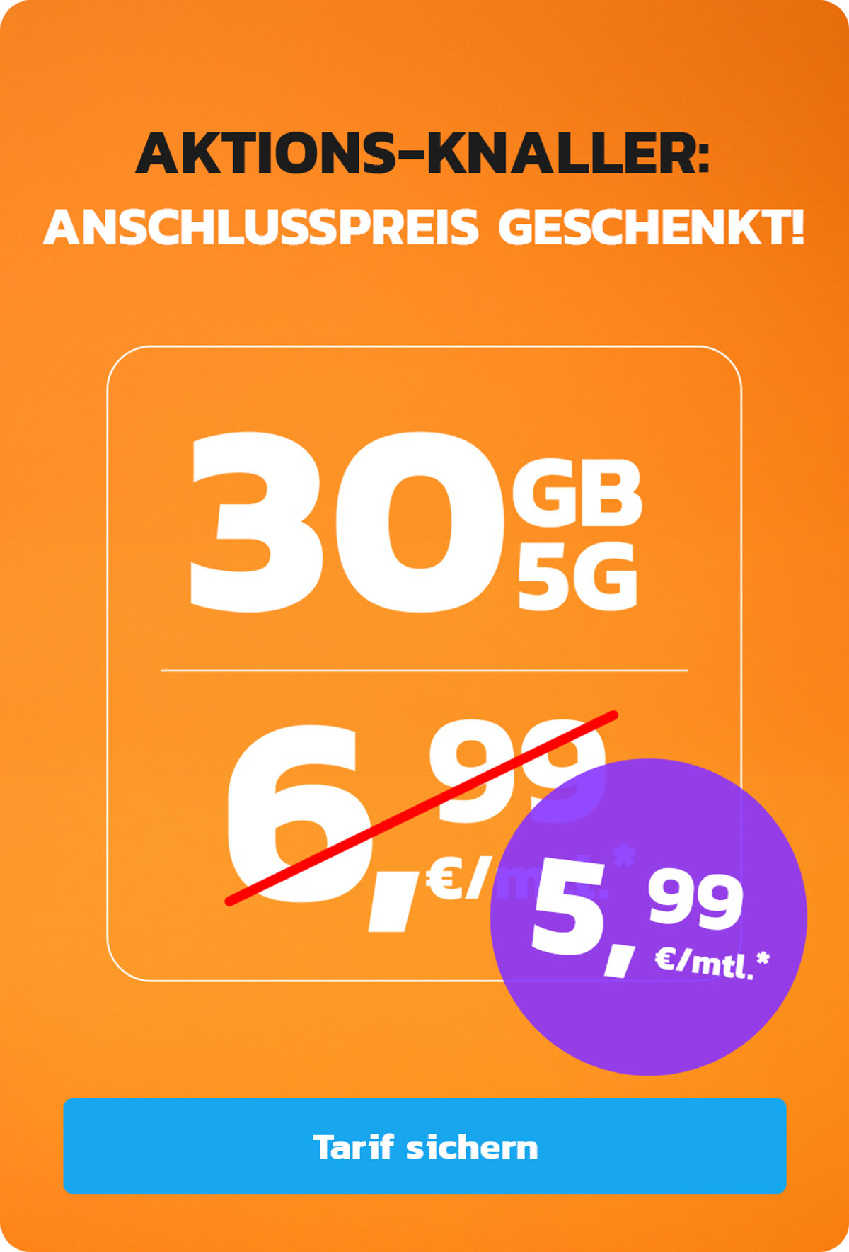 Image simyo 30 GB für 5,99 Offer