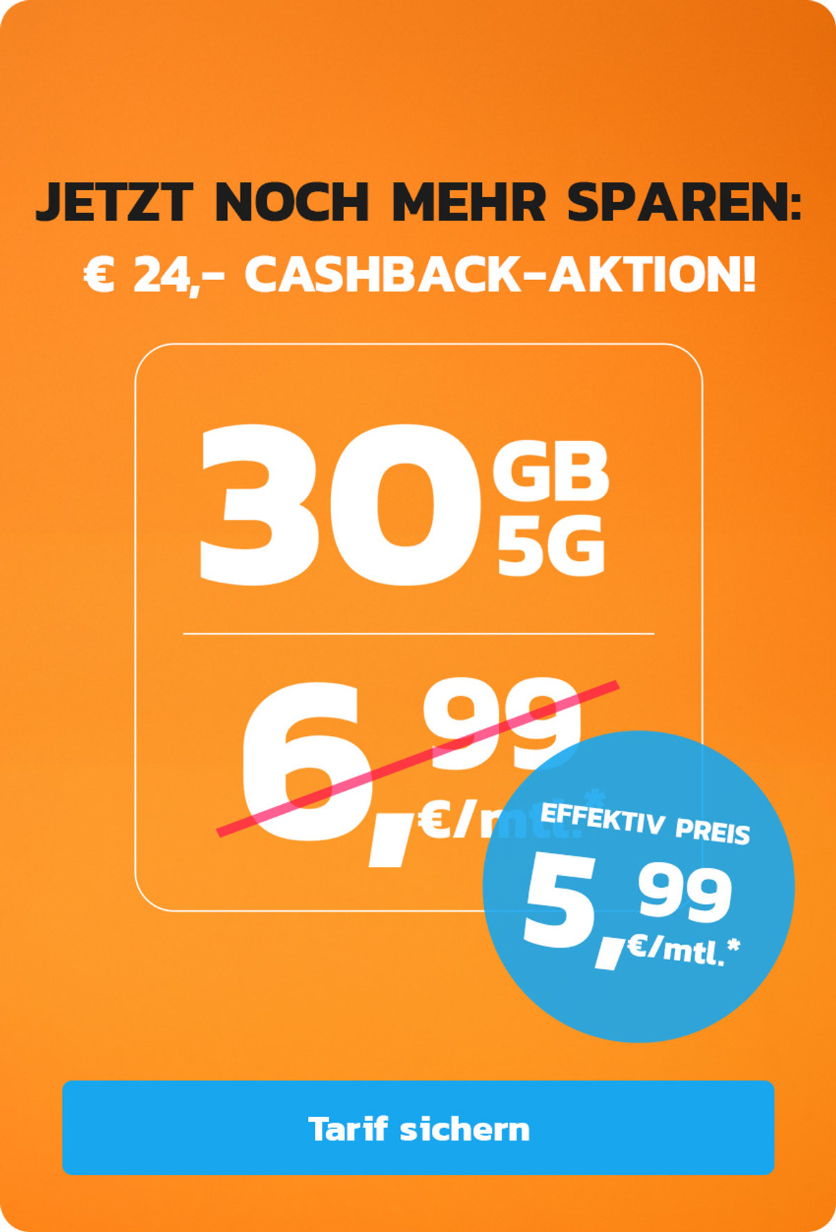30 GB für 5,99 Offer