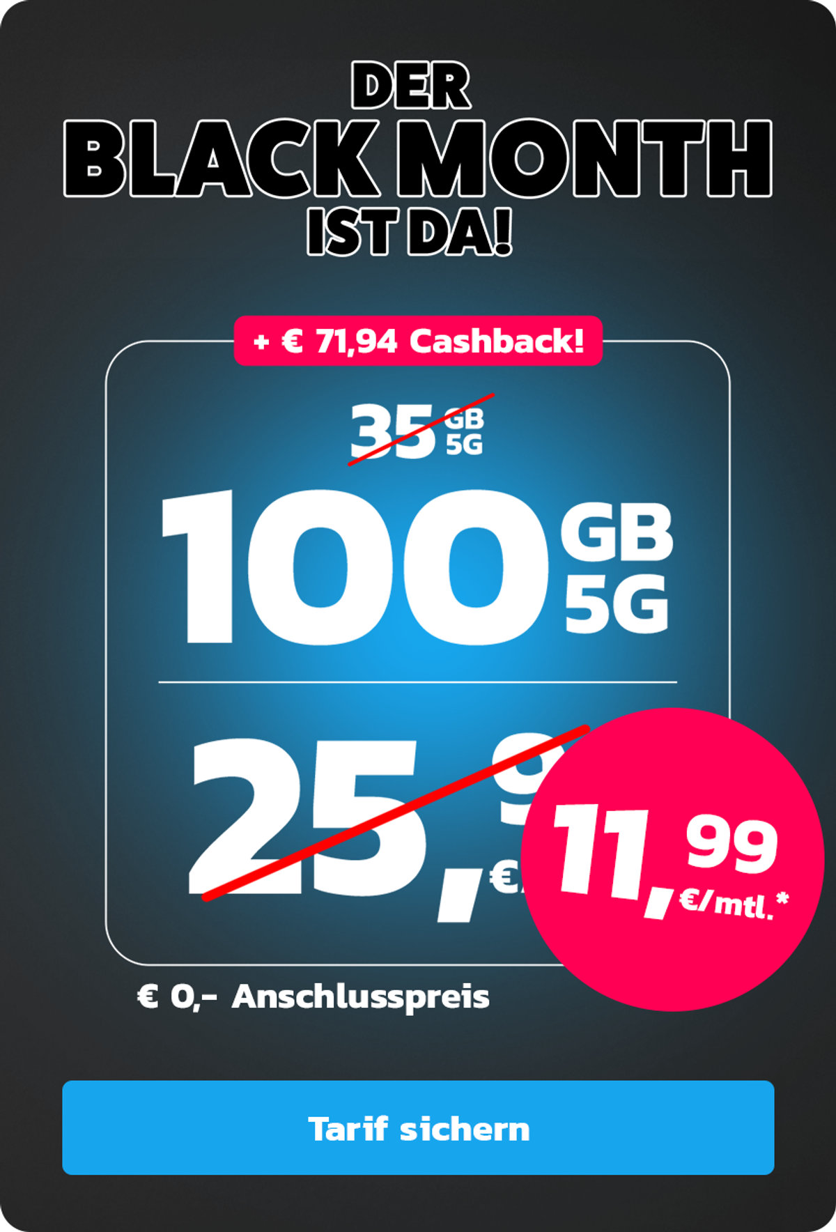 simyo 100 GB für 11,99 Offer