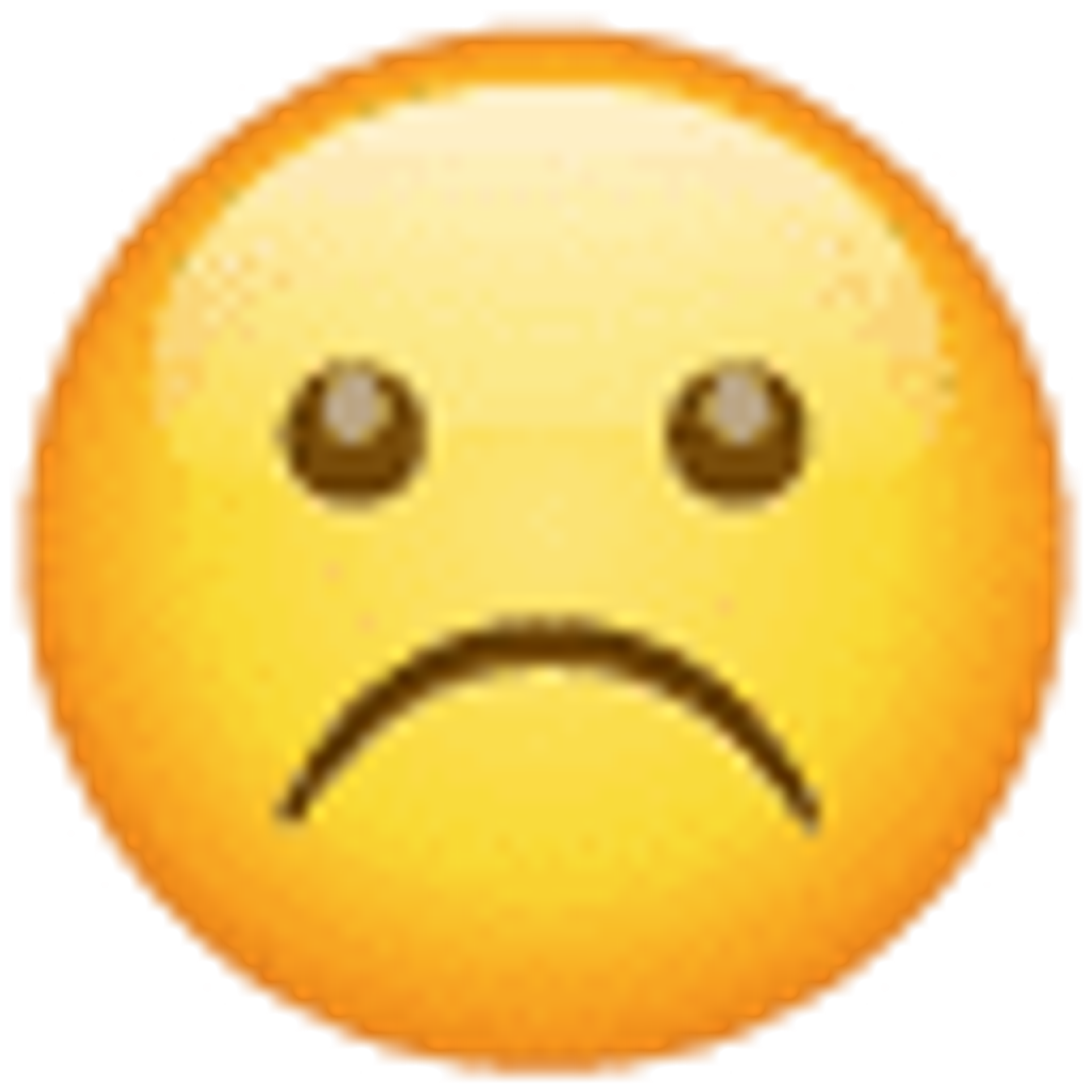 Stirnrunzelndes Gesicht