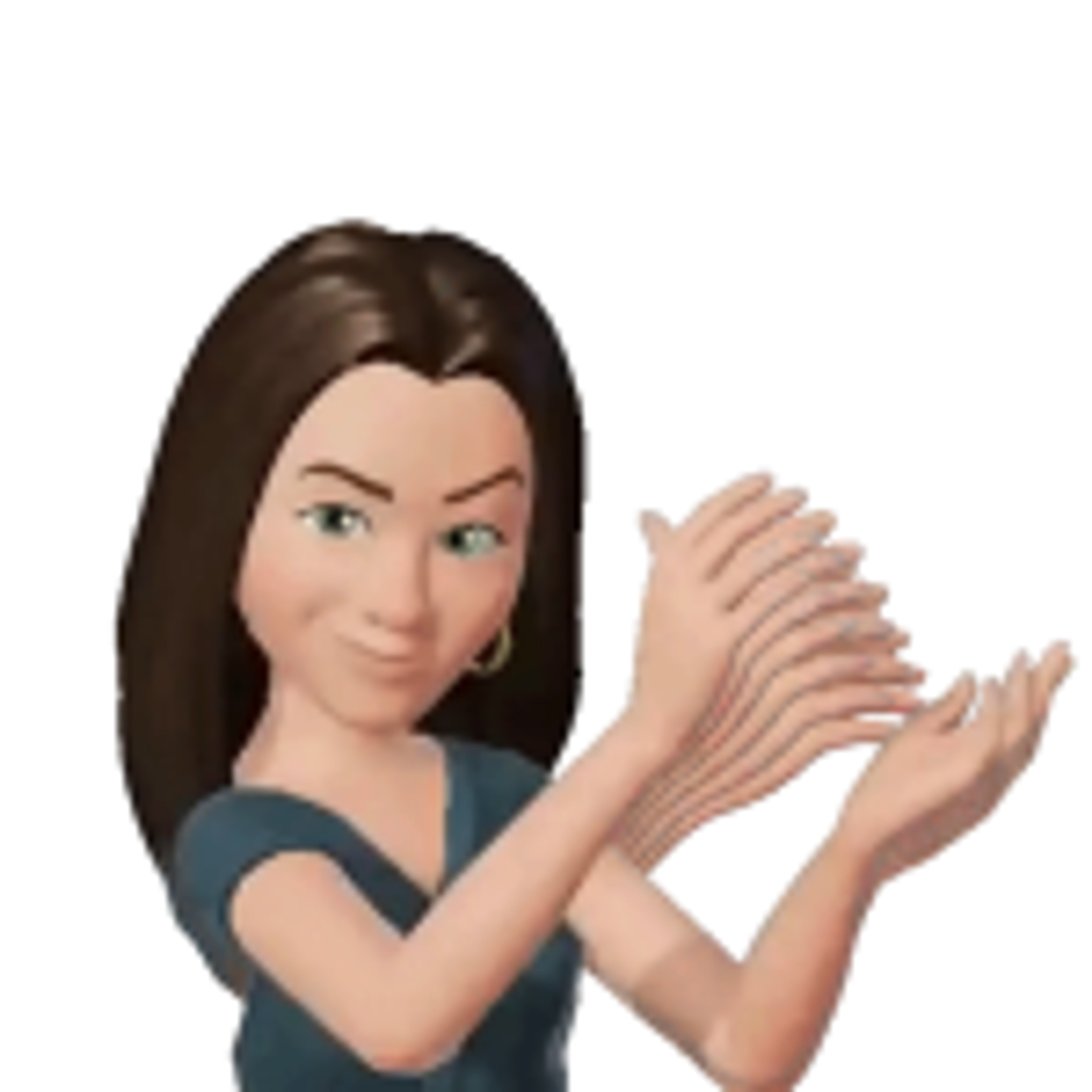 WhatsApp Avatare Sticker - gelangweiltes Klatschen