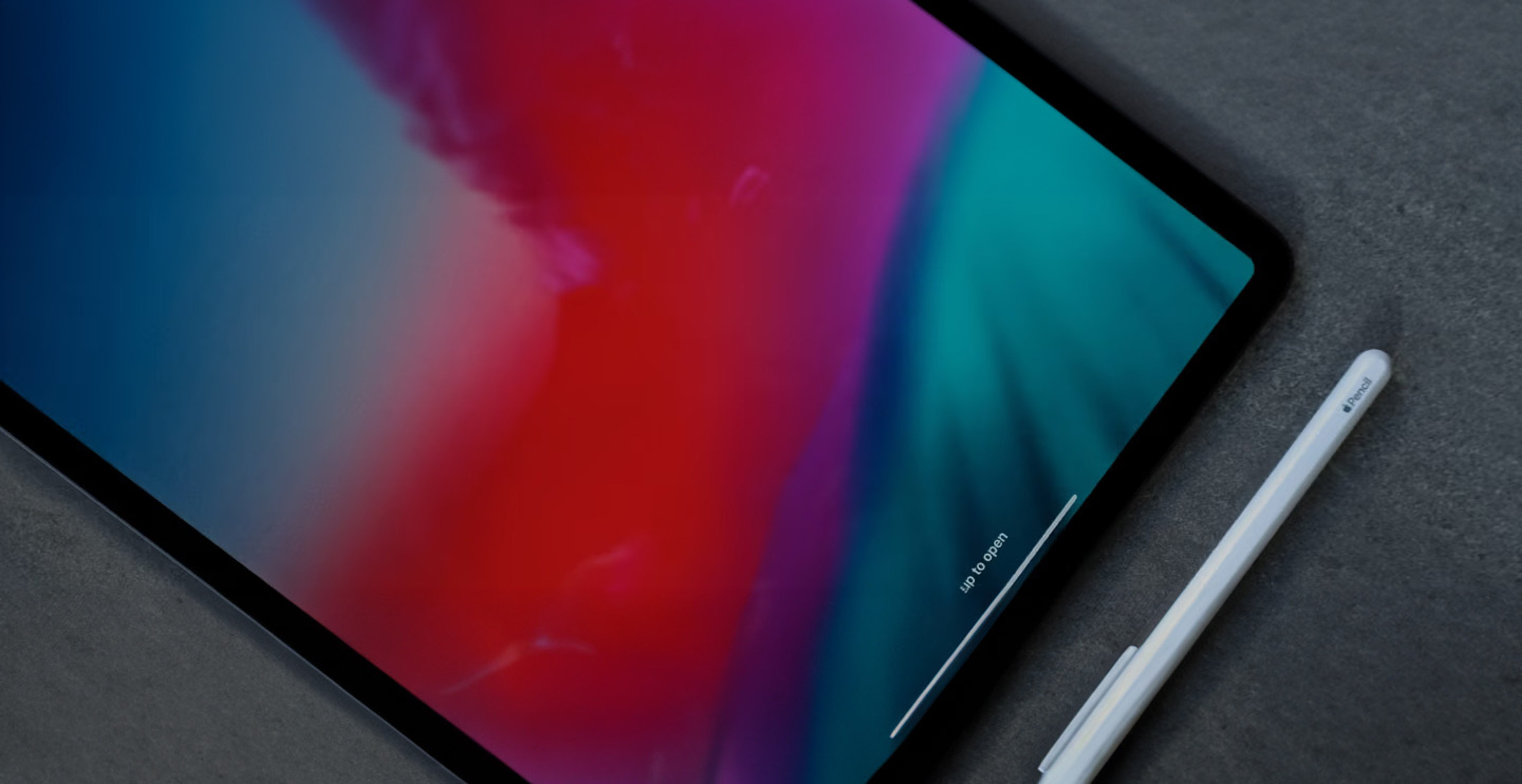 Ein großes Tablet mit Stift