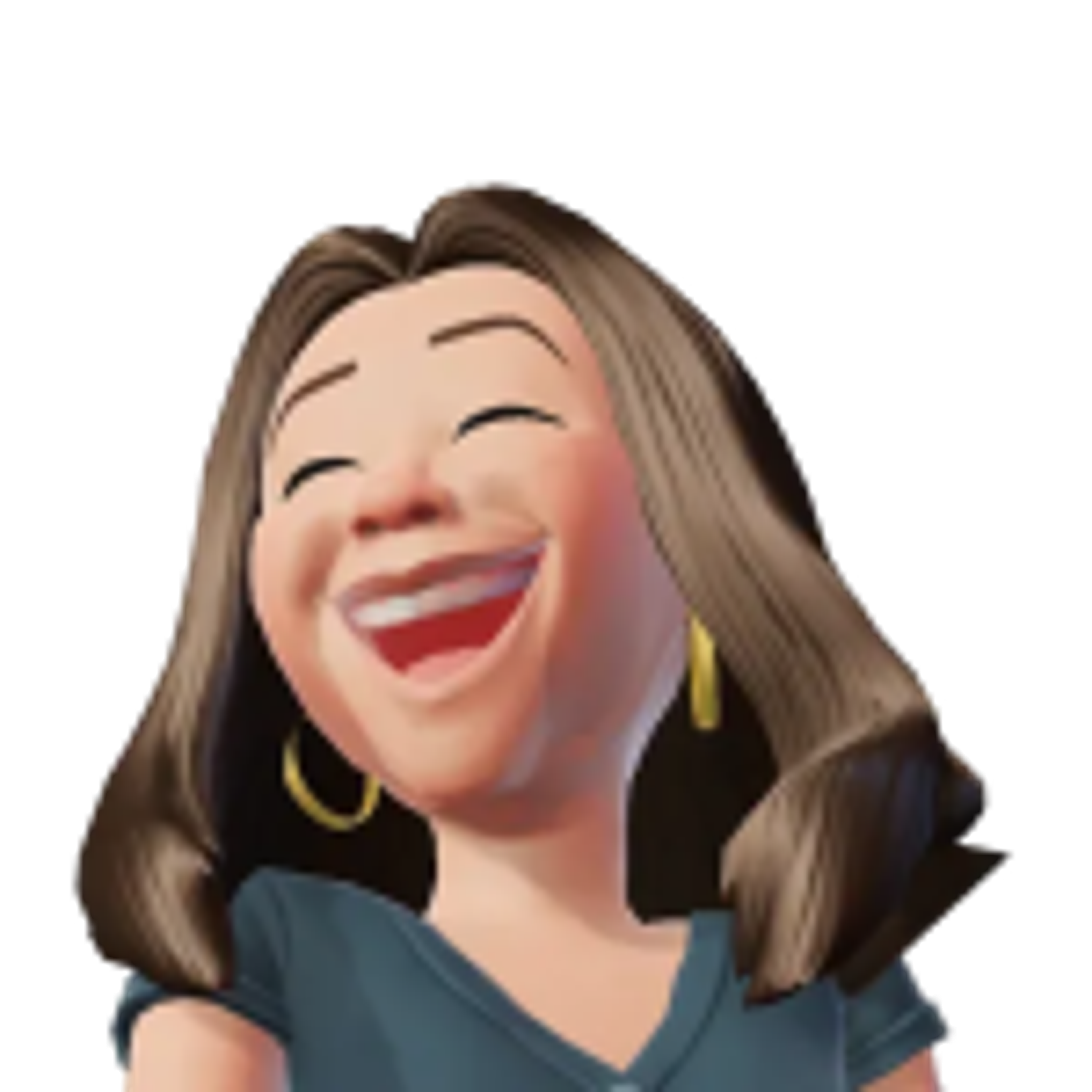 WhatsApp Avatare Sticker - selbstsicheres Lachen