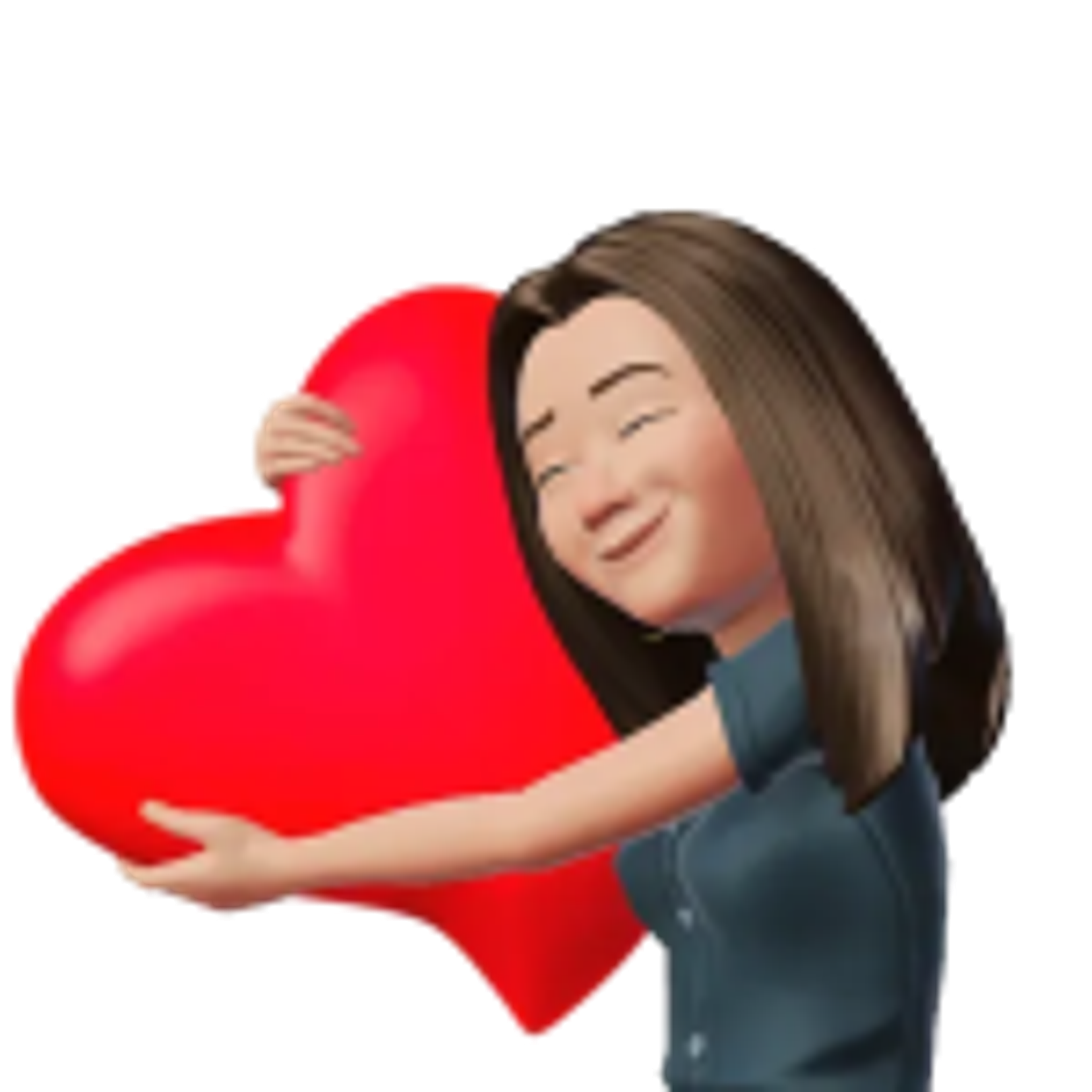 WhatsApp Avatare Sticker Etwas liebend umarmen