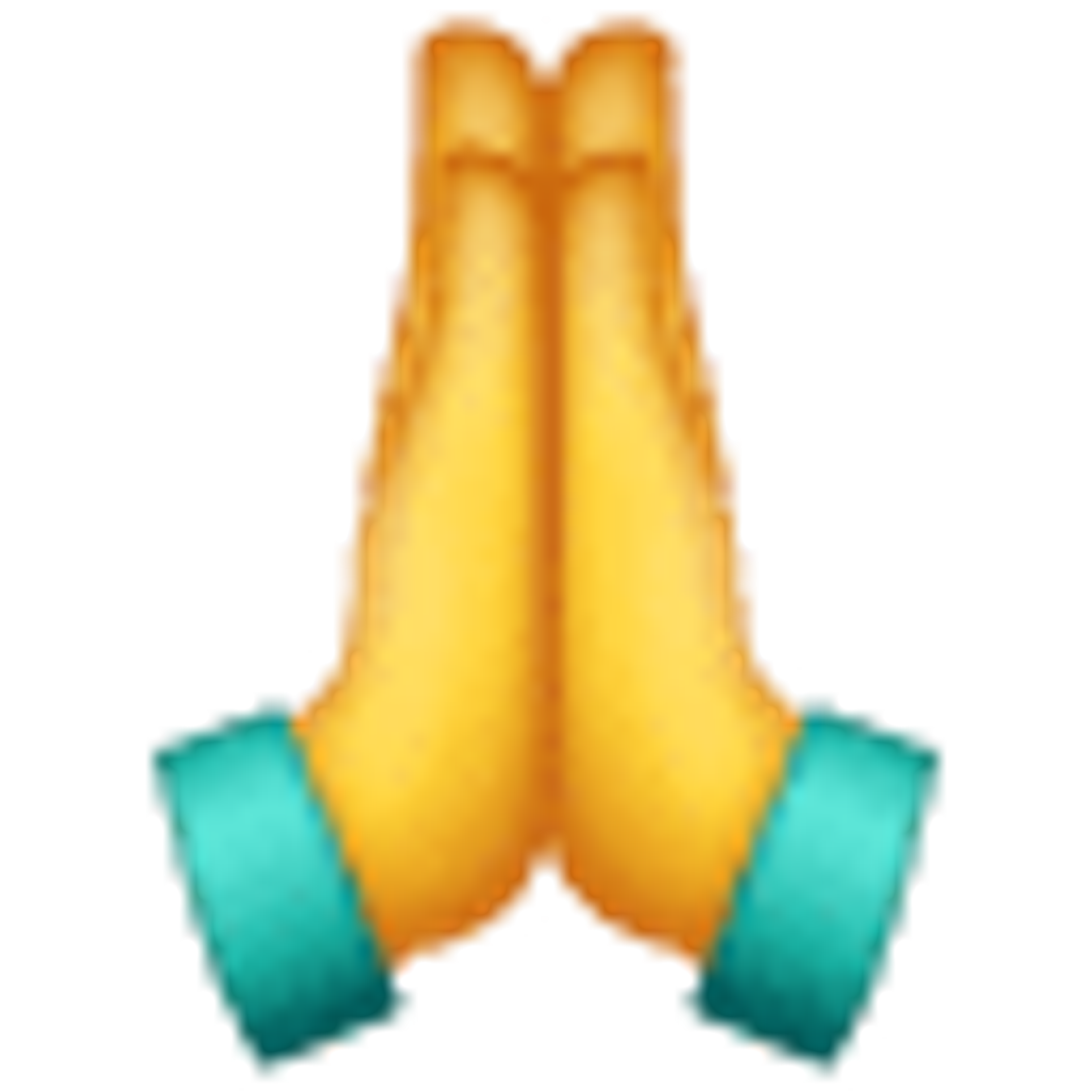 Person mit Händen zum Gebet verschränkt