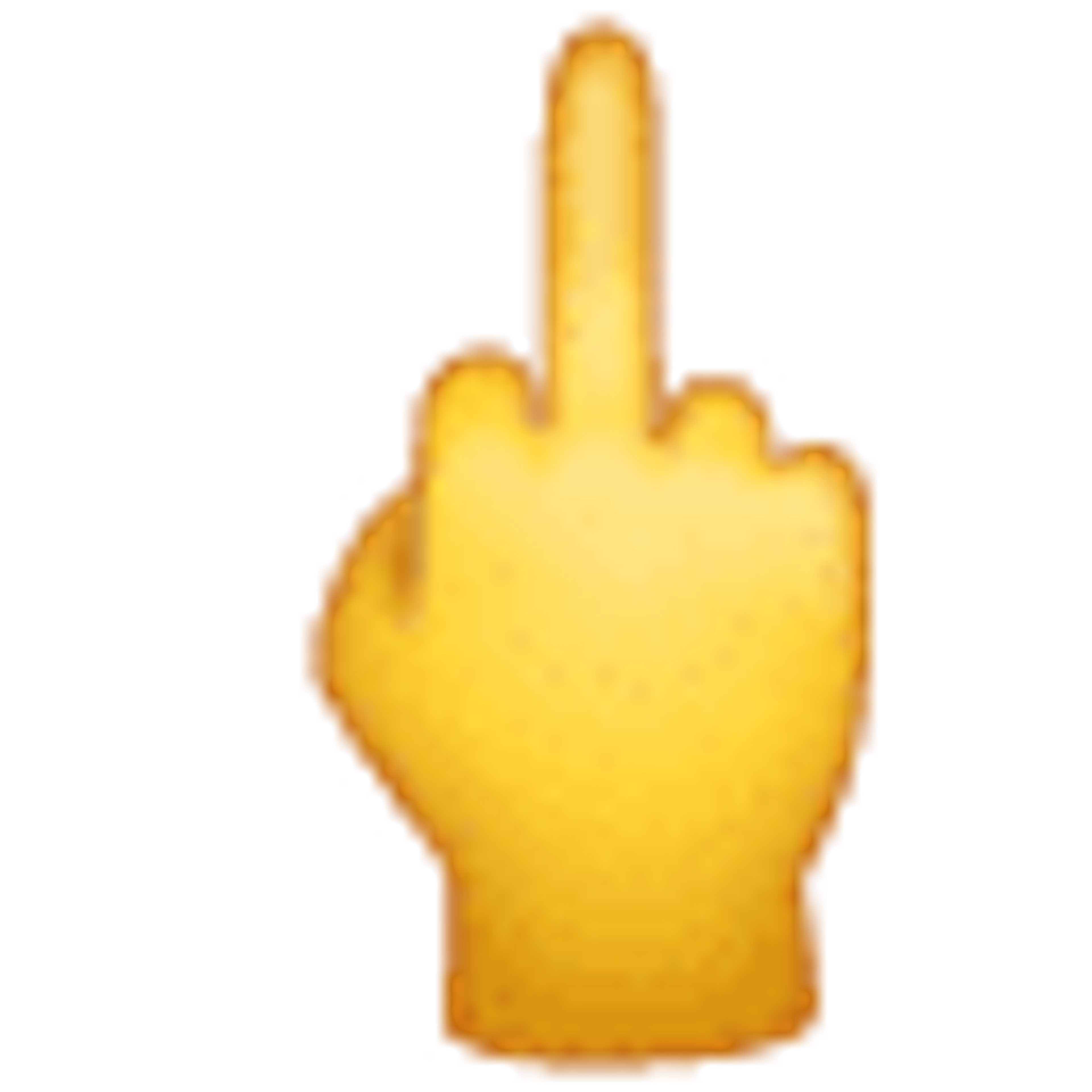 Hand mit ausgestrecktem Mittelfinger