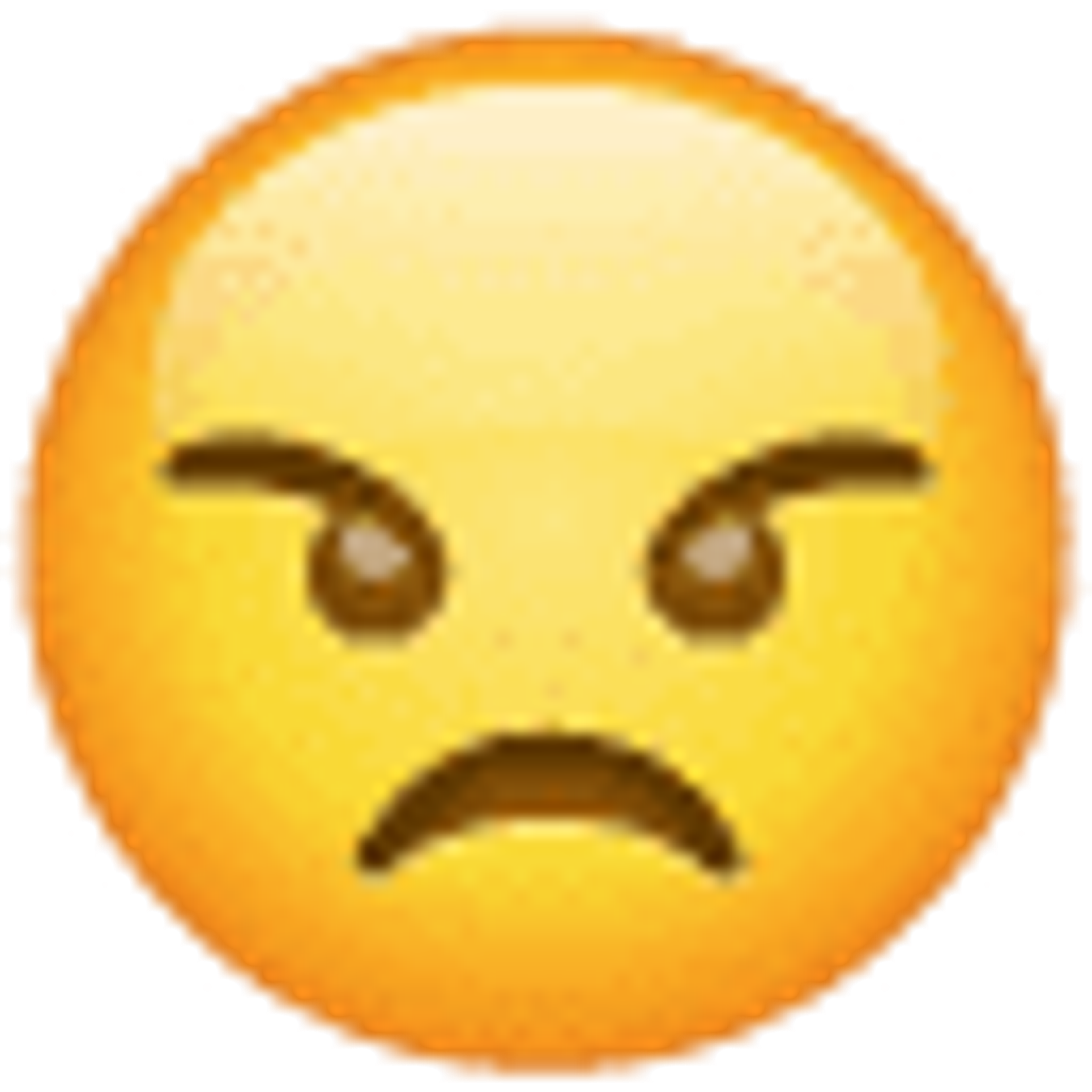 Verärgertes Gesicht