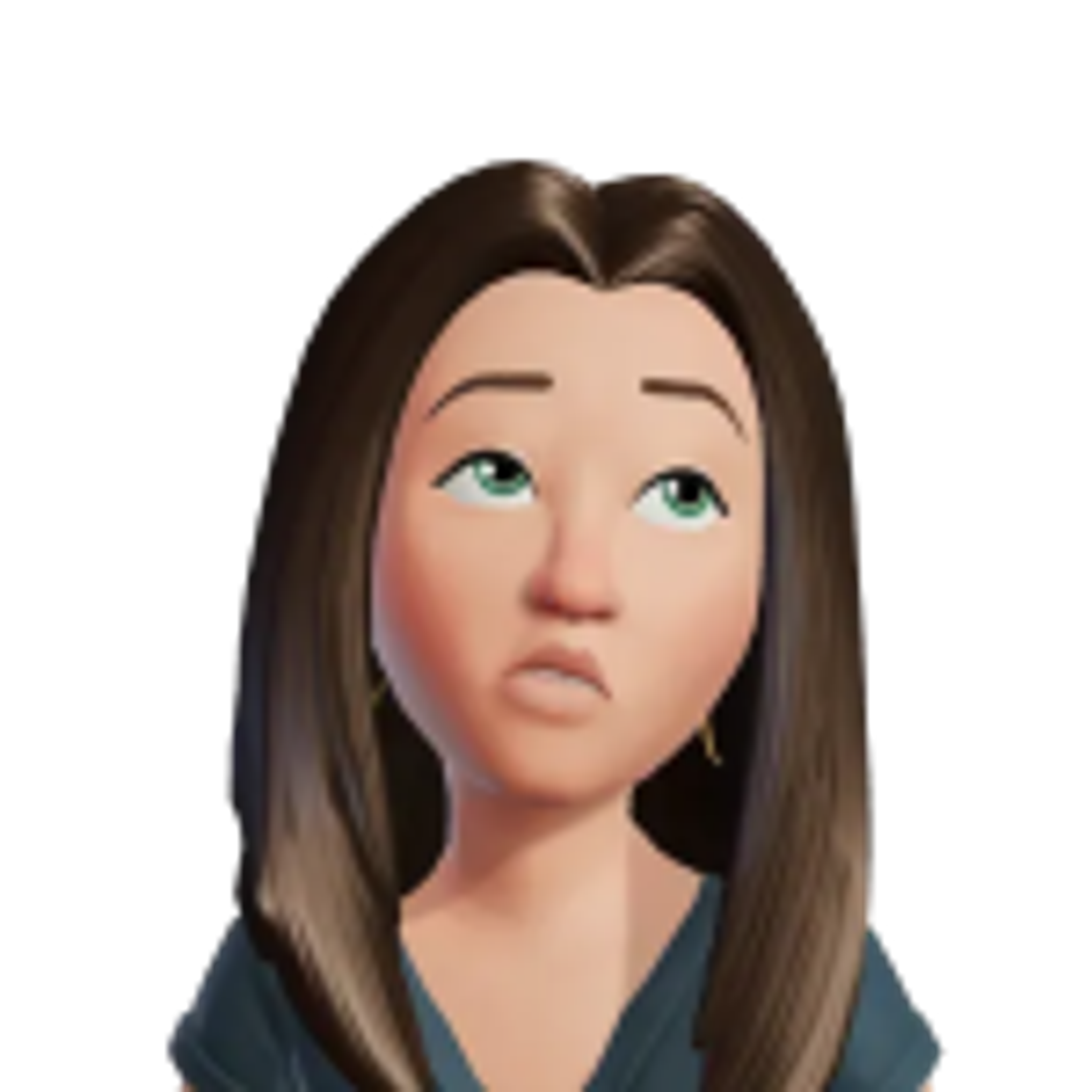 WhatsApp Avatare Sticker - skeptischer Blick