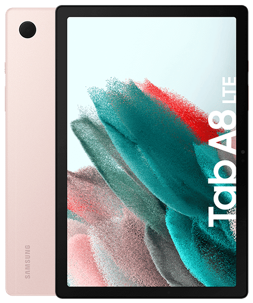 Samsung Galaxy Tab A8 LTE mit Vertrag günstig bei Sparhandy Samsung Galaxy Tab A8 LTE Front-Backansicht