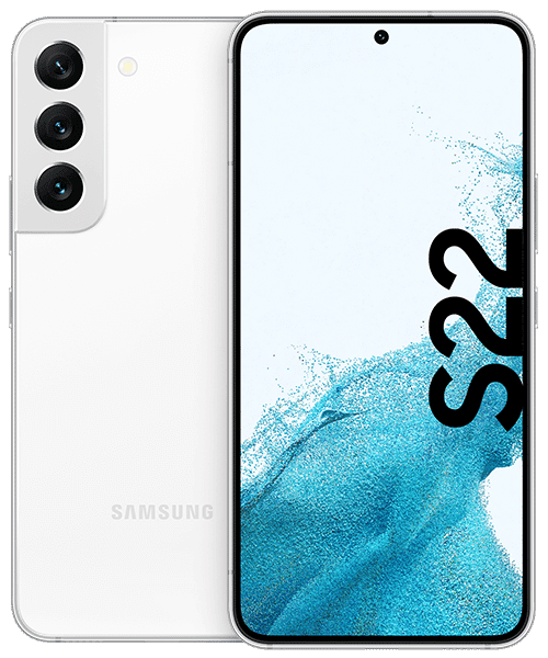 Samsung Galaxy S22 mit Vertrag günstig bei Sparhandy Samsung Galaxy S22 Front-Backansicht