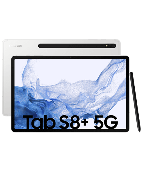 Samsung Galaxy Tab S8+ 5G Front-Backansicht