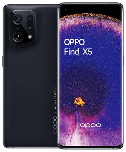OPPO Find X5 Front-Backansicht