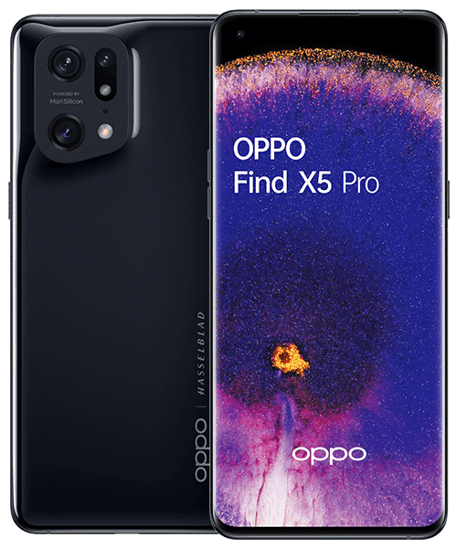 OPPO Find X5 Pro Front-Backansicht