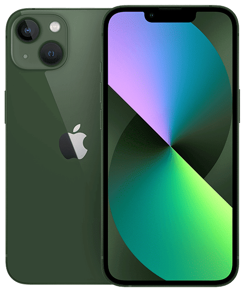 Apple iPhone 13 mit Vertrag günstig bei Sparhandy Apple iPhone 13 Front-Backansicht