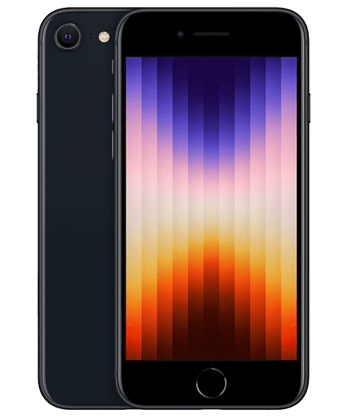 Apple iPhone SE (2022) mit Vertrag günstig bei Sparhandy Apple iPhone SE (2022) Front-Backansicht