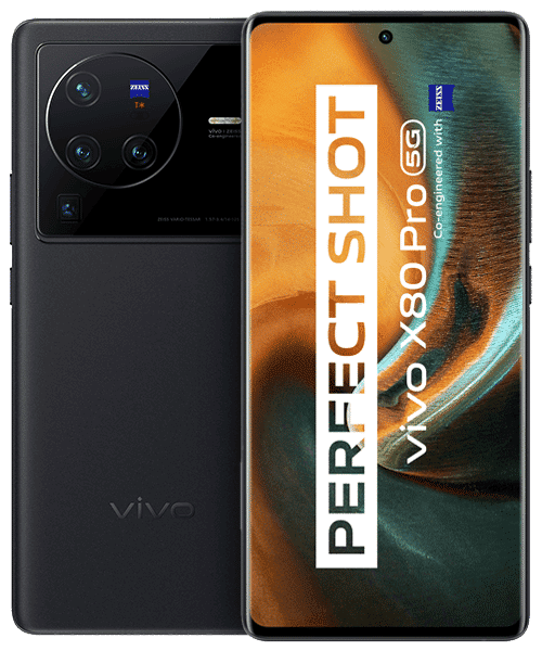 VIVO X80 Pro 5G mit Vertrag günstig bei Sparhandy VIVO X80 Pro 5G Front-Backansicht