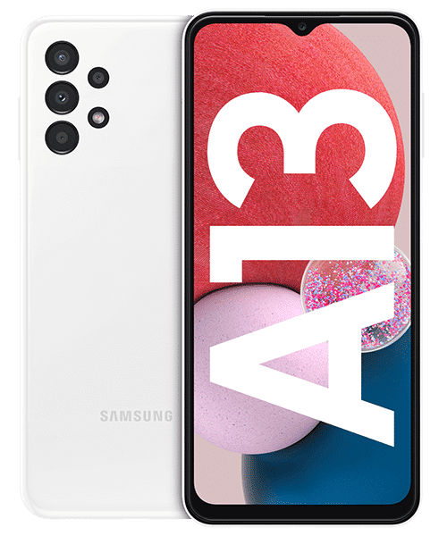 Samsung Galaxy A13 mit Vertrag günstig bei Sparhandy Samsung Galaxy A13 Front-Backansicht