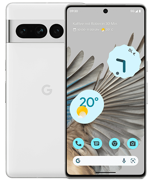 Google Pixel 7 Pro mit Vertrag günstig bei Sparhandy Google Pixel 7 Pro Front-Backansicht