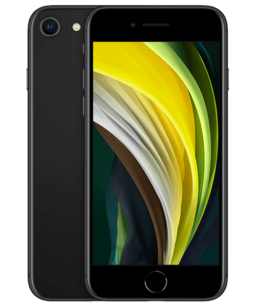 Apple iPhone SE (2020) Refurbished mit Vertrag günstig bei Sparhandy Apple iPhone SE (2020) Refurbished Front-Backansicht