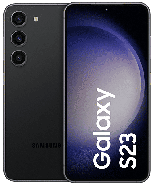 Samsung Galaxy S23 5G mit Vertrag günstig bei Sparhandy Samsung Galaxy S23 5G Front-Backansicht
