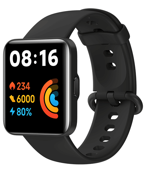 Xiaomi Redmi Watch 2 Lite mit Vertrag günstig bei Sparhandy Xiaomi Redmi Watch 2 Lite Front-Backansicht