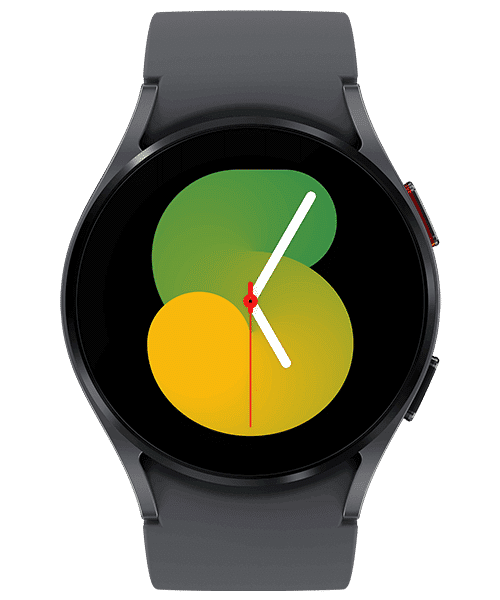 Samsung Galaxy Watch 5 Bluetooth 40mm mit Vertrag günstig bei Sparhandy Samsung Galaxy Watch 5 Bluetooth 40mm Front-Backansicht