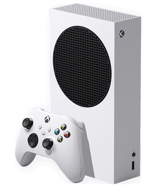 Microsoft Xbox Series S Front-Backansicht