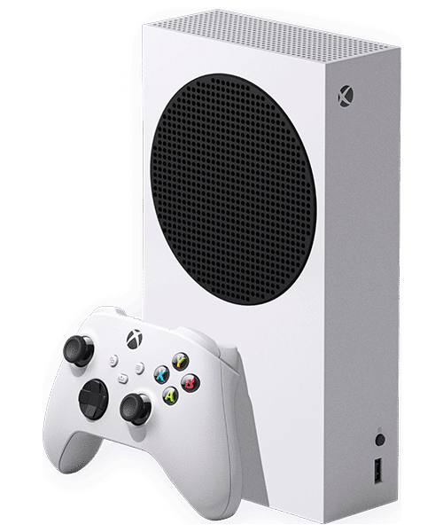 Microsoft Xbox Series S mit Vertrag günstig bei Sparhandy Microsoft Xbox Series S Front-Backansicht