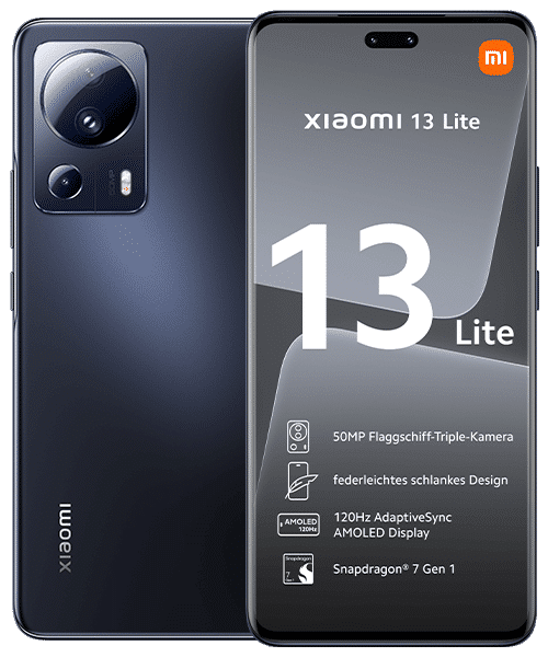 Xiaomi 13 Lite 5G Front-Backansicht