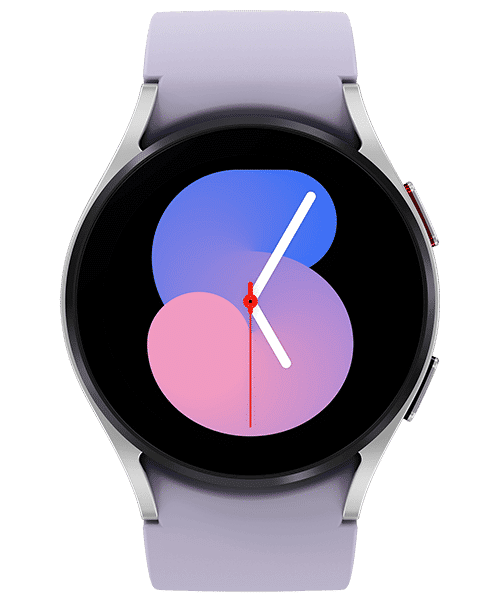 Samsung Galaxy Watch 5 mit Vertrag günstig bei Sparhandy Samsung Galaxy Watch 5 Front-Backansicht
